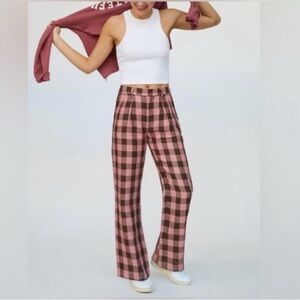 Scotch & Soda Edie Checked Linen Trousers